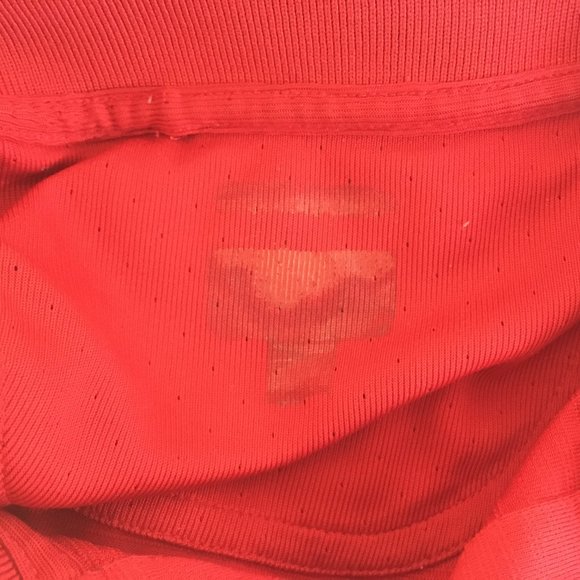 Adidas Polo Golf Shirt Mens Extra Large XL Climacool Red Texture Short Sleeve - Picture 13 of 14